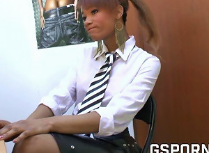 Ebony Teen Fucked In The Office