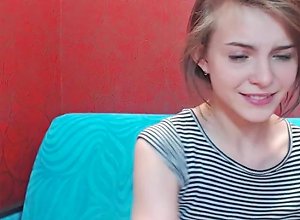 Skinny Teen With Small Tits Masturbating On Webcam