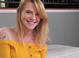 Teenie Nora Ivy Covered With Massive Facial After Bj