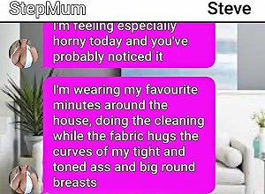Sexy Milf And Son Fuck On Their Sofa Sexting Roleplay